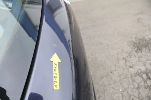 Audi A4 B6 8E Kombi Avant hinten Heckklappe mit Scheibe Deckel blau LZ5L ohneAnb (160439)