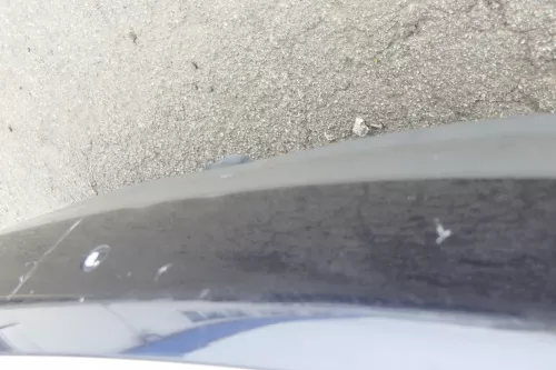 Audi A4 8E B6 Kombi Avant Stoßstange hinten mit Spoiler blau LZ5L PDC (160440)