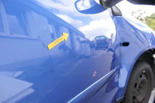 VW Polo 9N 9N3 Tür vorne rechts Beifahrertür 4/5-Türer blau LA5M - ohne Anbautei (160515)