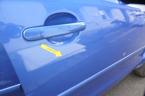 VW Polo 9N 9N3 Tür vorne rechts Beifahrertür 4/5-Türer blau LA5M - ohne Anbautei (160515)