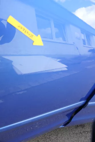 VW Polo 9N 9N3 Tür hinten rechts 4/5-Türer blau LA5M (160516)