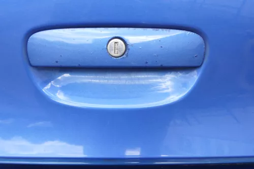 VW Polo 9N3 9N Heckklappe Kofferraumklappe Klappe blau LA5M -ohne Anbauteile (160517)