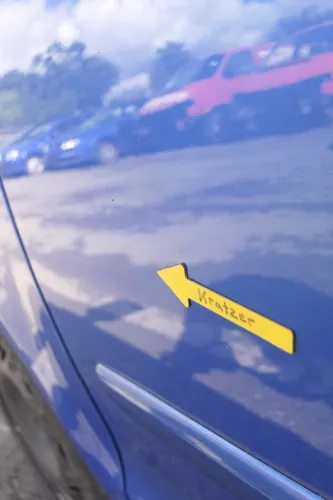 VW Polo 9N 9N3 Tür vorne links Fahrertür 4/5-Türer blau LA5M ohneAnbautei (160521)