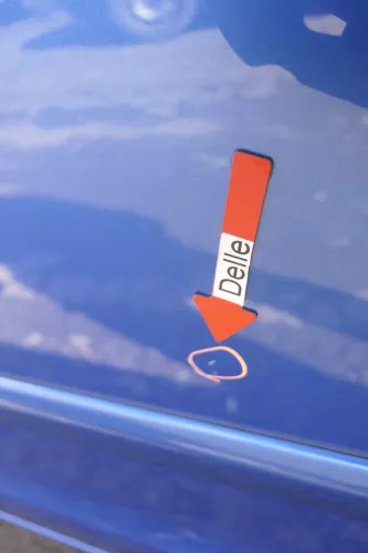 VW Polo 9N 9N3 Tür vorne links Fahrertür 4/5-Türer blau LA5M ohneAnbautei (160521)