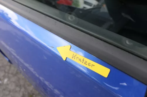 VW Polo 9N 9N3 Tür hinten links 4/5-Türer blau LA5M (160522)