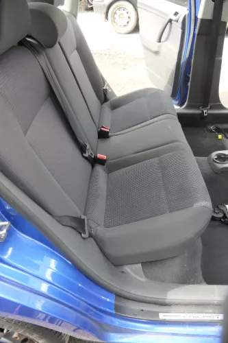 VW Polo 9N 9N3 Sitz Rückbank Sitzfläche Sitze 3 Punkt Gurt hinten mit Kopfstütze (160529)