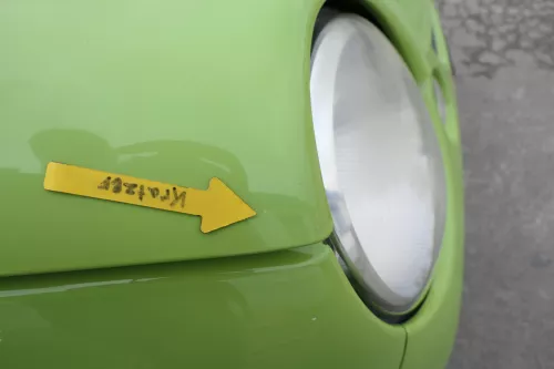 VW Lupo Motorhaube KLappe vorne grün LR6A (160626)