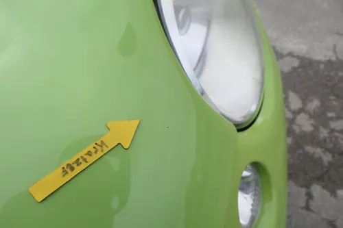 VW Lupo Motorhaube KLappe vorne grün LR6A (160626)