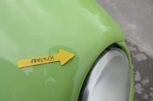 VW Lupo Motorhaube KLappe vorne grün LR6A (160626)