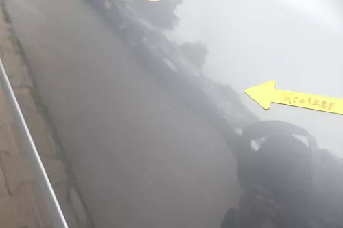 Audi A6 4B C5 Tür Türblatt hinten links grau LX7Z nur Türblatt (160838)