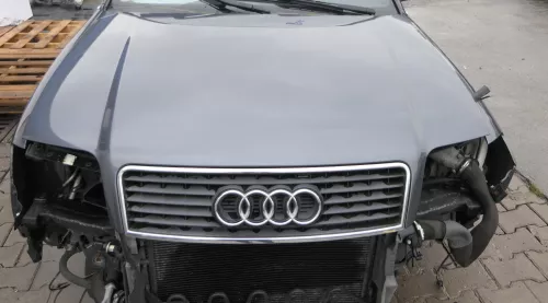 Audi A6 4B Motorhaube Klappe vorn Facelift (ab. Mitte 2002) grau LX7Z + Grill