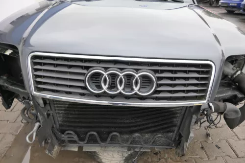 Audi A6 4B Motorhaube Klappe vorn Facelift (ab. Mitte 2002) grau LX7Z + Grill (160841)
