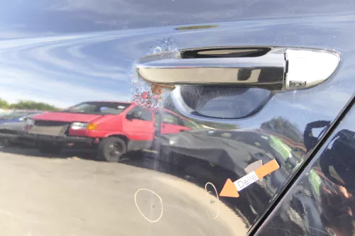 VW Passat 3C Kombi Variant Tür hinten links schwarz LC9X deepblack - chrom ohneA (160930)