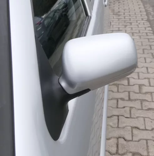 VW Polo Kombi elektrisch Spiegel vorne links Außenspiegel silber LS7N bisBj1999 (161150)