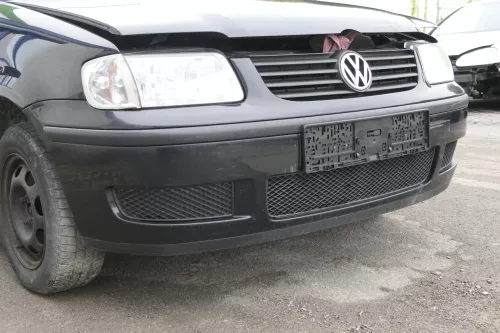 VW Polo 6N2 Stoßstange vorne Frontstoßstange Stoßfänger schwarz LC9Z +Grill d (161239)