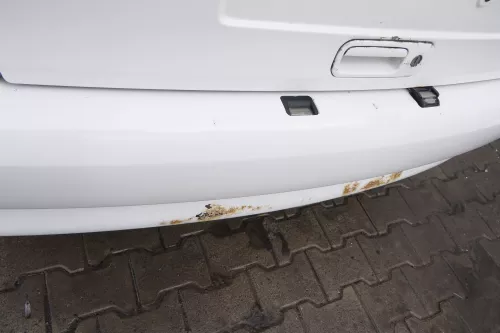 Polo 6N Stoßstange hinten NUR Oberteil der 2-geteilte Heckstoßstange weiß LB9A (161255)