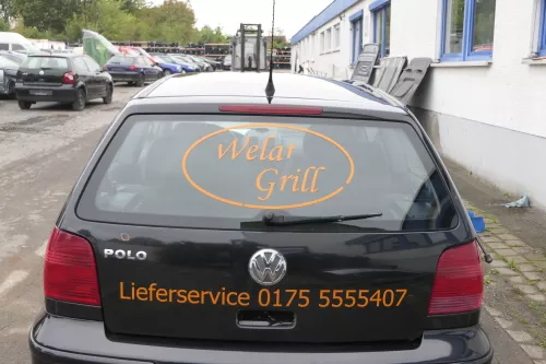 Polo 6N2 Heckklappe Klappe hinten Kofferraumklappe schwarz LC9Z- ohne Anbauteile