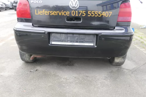 VW Polo 6N2 Stoßstange hinten Heckstoßstange Stoßfänger schwarz LC9Z - PDC