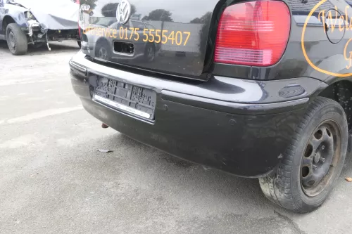 VW Polo 6N2 Stoßstange hinten Heckstoßstange Stoßfänger schwarz LC9Z - PDC (161272)