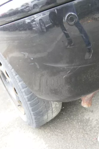 VW Polo 6N2 Stoßstange hinten Heckstoßstange Stoßfänger schwarz LC9Z - PDC (161272)