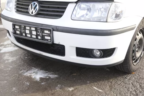 VW Polo 6N2 Stoßstange vorne Frontstoßstange Stoßfänger weiß LB9A +Grill (161327)