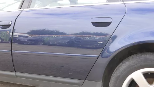 Audi A6 4B C5 Tür Türblatt hinten links blau LZ5T nur Türblatt