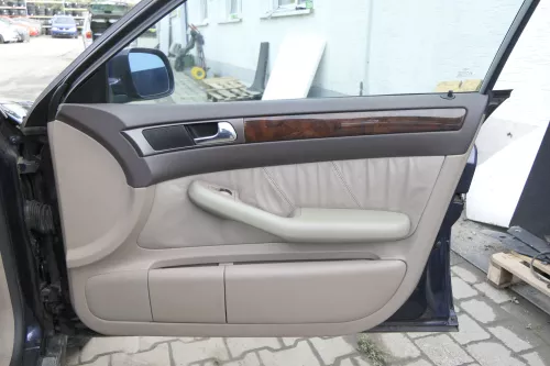 4x A6 4B Türverkleidung Verkleidung Tür vorne hinten links rechts Leder melange