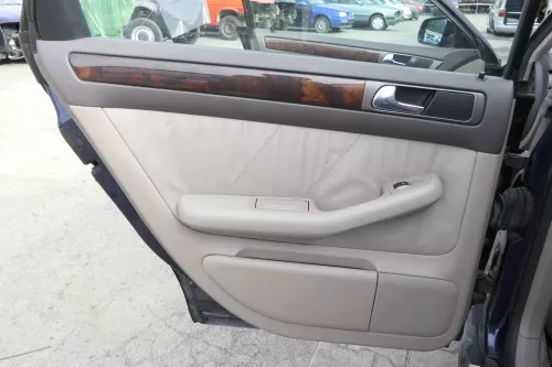 4x A6 4B Türverkleidung Verkleidung Tür vorne hinten links rechts Leder melange (161379)