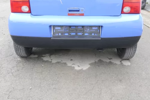 VW Lupo Stoßstange hinten Heckstoßstange Stoßfänger blau LR5A