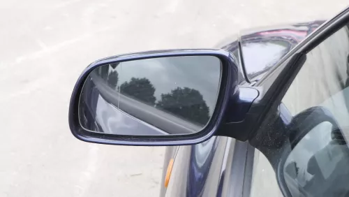 VW Passat 3BG 3B elektrischer Spiegel Außenspiegel links blau LN5Y