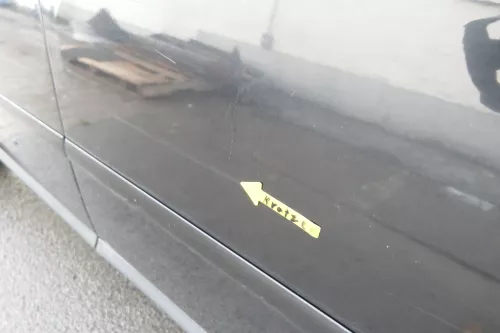 Audi A6 4B C5 Tür nur Türblatt vorne rechts Beifahrertür schwarz LZ9W (161551)