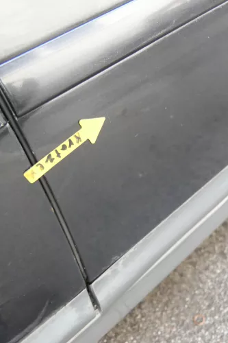 Audi A6 4B C5 Tür nur Türblatt vorne rechts Beifahrertür schwarz LZ9W (161551)