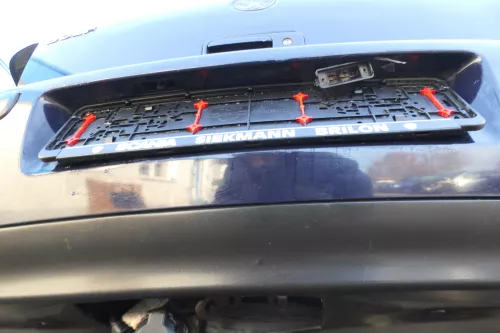 VW Golf 4 Limousine Stoßstange hinten Heckstoßstange Stoßfänger blau LA5G (161710)