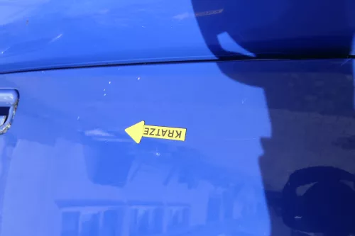 VW Lupo 6X Heckklappe Klappe Kofferraumklappe Scheibe blau LW5Z ohneAnbautei (161821)