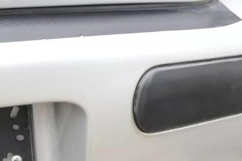 VW Golf 4 Limousine Stoßstange hinten Heckstoßstange Stoßfänger silber grau LA7W (162040)