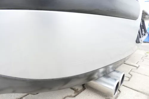 VW Golf 4 Limousine Stoßstange hinten Heckstoßstange Stoßfänger silber grau LA7W (162040)