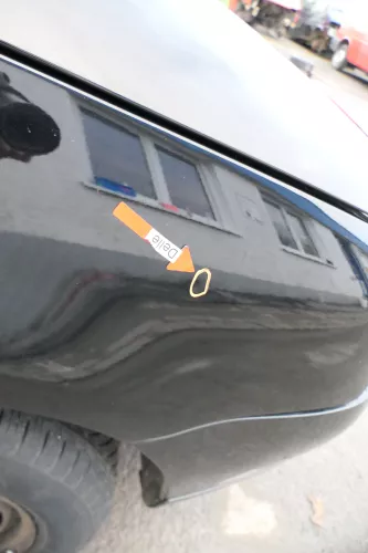 VW Lupo Kotflügel vorne rechts schwarz L041 uni 162081 (162081)