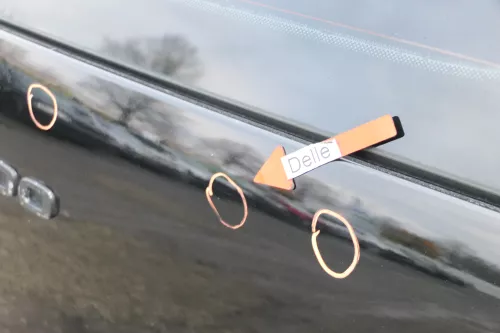 VW Lupo 6X Heckklappe Klappe Kofferraumklappe Scheibe schwarz L041 ohneAnbautei (162084)