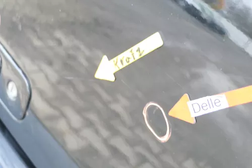 VW Lupo 6X Heckklappe Klappe Kofferraumklappe Scheibe schwarz L041 ohneAnbautei (162084)