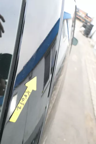 VW Lupo 6X Heckklappe Klappe Kofferraumklappe Scheibe schwarz L041 ohneAnbautei (162084)