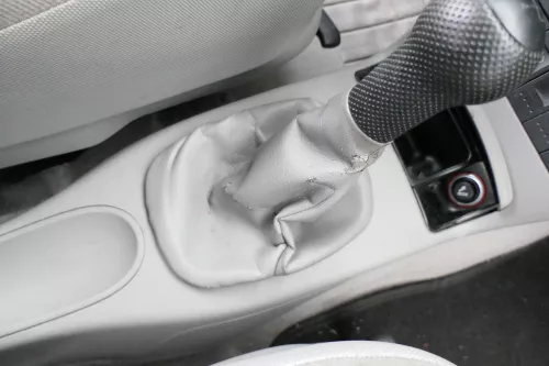 VW Lupo Polo 6N Schaltknauf Schaltsack Schaltung Schaltknüppel grau (162093)