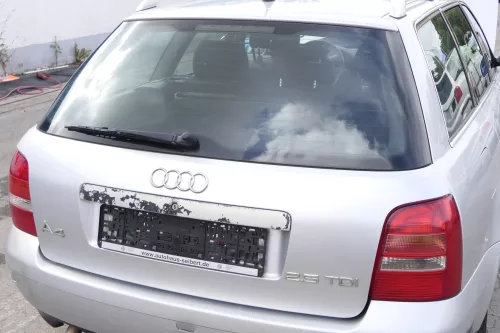 Audi A4 B5 Avant Facelift Heckklappe Klappe hinten silber LY7W Facelfit Scheibe (162130)