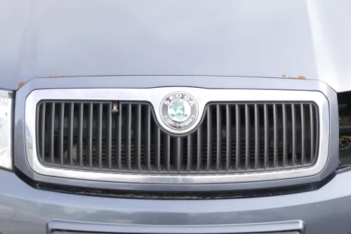 Skoda Fabia 6Y Motorhaube Klappe vorne grau LF7V mit Grill vorn (162150)