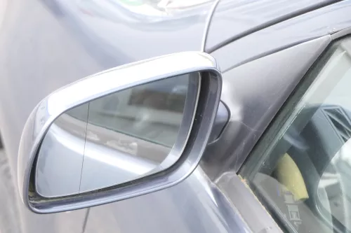 Skoda Fabia 6Y elektrisch Spiegel Außenspiegel links mit Glas grau LF7V (162151)