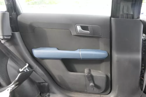 Audi A2 8Z Türverkleidung Verkleidung Tür hinten links blau schwarz neptunblau
