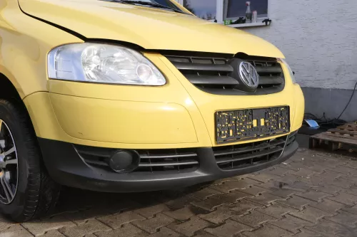 VW Fox 5Z Stoßstange vorne Stoßfänger gelb LY1C mit Grill (162304)