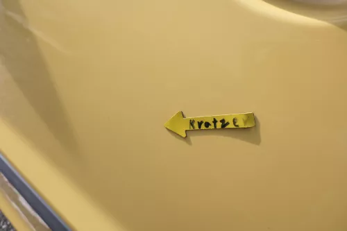 VW Fox 5Z Tür vorne links Fahrertür gelb LY1C - ohne Anbauteile (162308)