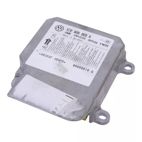 VW Fox 5Z Steuergerät Airbag Airbagsteuergerät 1C0909605K 1C0909605P 01M