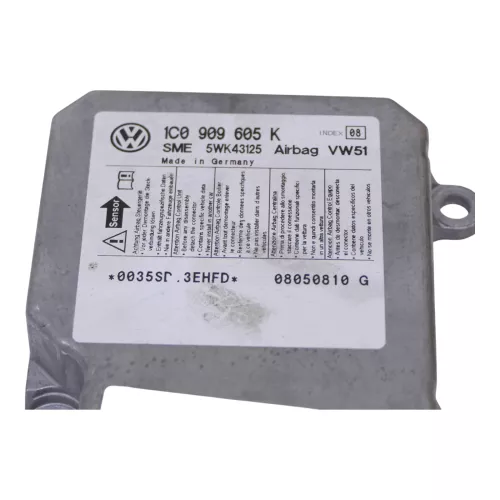 VW Fox 5Z Steuergerät Airbag Airbagsteuergerät 1C0909605K 1C0909605P 01M (162324)