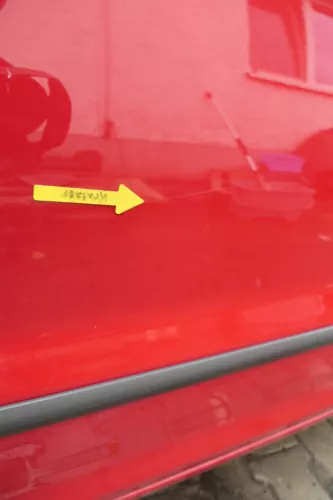 VW Fox 5Z Tür vorne rechts Beifahrertür rot LY3D (162326)